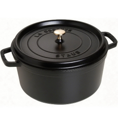 Кокот круглый La Cocotte 28 см / 6,7 л, черный матовый
