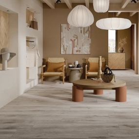 Керамогранит Rondine Cortina 24x120, Ivory, 8,5 мм