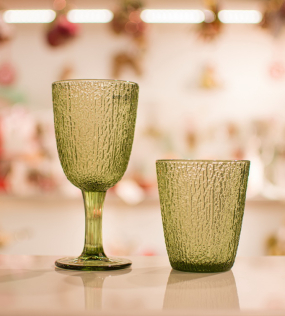 Набор стаканов Glass Davor 280 мл, 3 шт, цвет зелёный