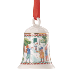 Елочная игрушка "Колокольчик. Лепим снеговика" 7 см Елочная игрушка "Колокольчик. Лепим снеговика" 7 см