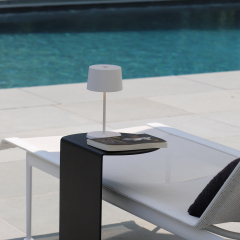 Лампа настольная Zafferano Olivia Pro Mini 22 см, белая