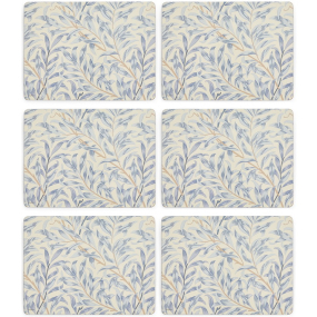 Набор подставок под тарелку Willow Boughs Blue 23х30,5 см, 6 шт
