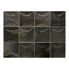 Плитка керамическая Equipe Hanoi 10х10, Arco Black Ash, 8 мм