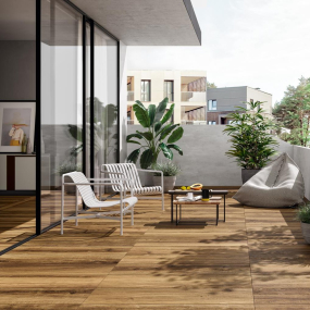 Керамогранит Panaria Nuance 40х120 Strutturato, Tabac, 20 мм