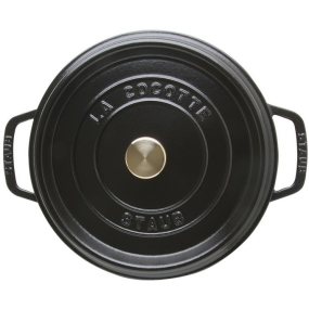 Кокот круглый La Cocotte 24 см / 3,8 л, черный матовый