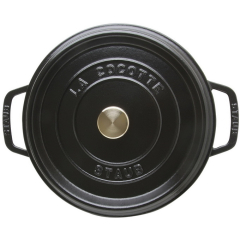 Кокот круглый La Cocotte 24 см / 3,8 л, черный матовый