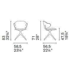 Стул Calligaris Holly CS2056, Hemp