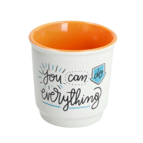 Чашка для эспрессо без ручки Color Block 100 мл, оранжевая