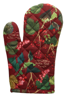 Рукавица-прихватка Textile Ribes 17х27 см, цвет красный