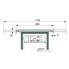 Крепление инсталляции к боковым стенам телескопическое TECEprofil