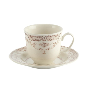 Чашка чайная/кофейная с блюдцем Rose Terracotta 130 мл