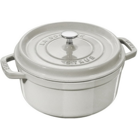 Кокот круглый La Cocotte 28 см / 6,7 л, цвет белый трюфель