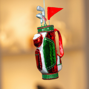 Новогодняя игрушка "Набор для гольфа" 11,4 см