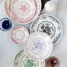 Тарелка столовая Rose Black 26 см