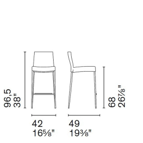 Стул Calligaris Aida CS2017, Taupe