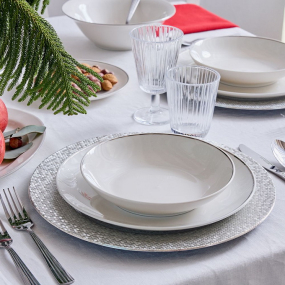 Набор посуды на 6 персон Metropolis Fascetta Platino, 18 предметов