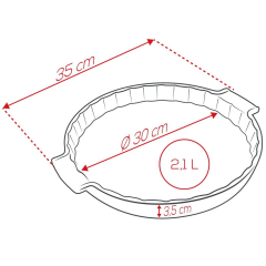 Форма для выпечки тарта Appolia 30 см, зеленая
