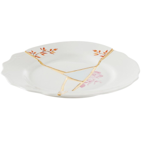Тарелка салатная Kintsugi 21 см, декор 1