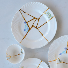 Тарелка столовая Kintsugi 27,5 см, декор 3