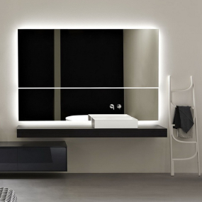 Раковина Antonio Lupi Stratos, 63х40х12, из Flumood, с клапаном, белый матовый