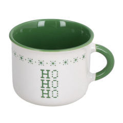 Чашка для эспрессо Ho-Ho-Ho 100 мл, зеленая