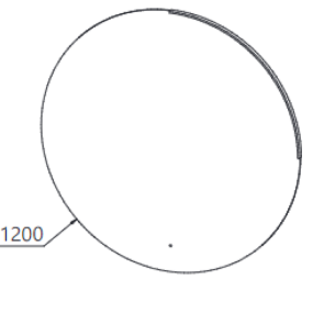 Зеркало с подсветкой Kolpa-San Orbis OG 120х120, LED, IR
