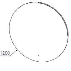 Зеркало с подсветкой Kolpa-San Orbis OG 120х120, LED, IR