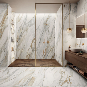 Керамогранит Panaria Perpetual 120х120 Soft, Venato Gold, 9 мм