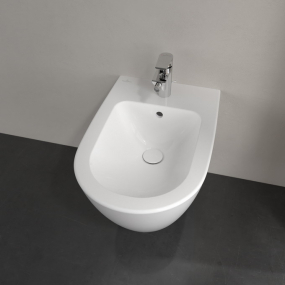 Биде подвесное Villeroy & Boch Subway 2:0 57х38, CeramicPlus, 540000R1