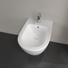 Биде подвесное Villeroy & Boch Subway 2:0 57х38, CeramicPlus, 540000R1