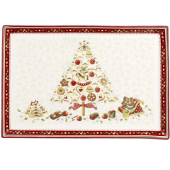 Блюдо для торта прямоугольное Winter Bakery Delight 39х26,5 см