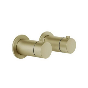 Внешняя часть Gessi Anello 63335.727 смесителя, термостат, на 3 режима, латунь матовая