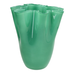 Ваза Glass Design Orfeo 26 см, бирюзовая