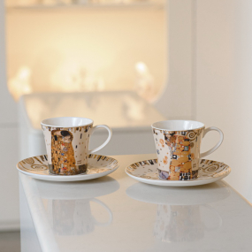 Чашка кофейная с блюдцем "Поцелуй" 200 мл