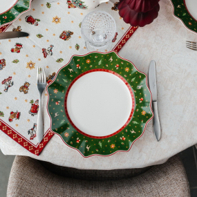 Тарелка столовая Toy's Delight 28 см, зеленая