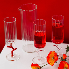 Бокал для шампанского Amaranta 200 мл, прозрачная ножка