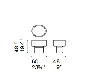 Тумба Calligaris Lake CS6076-5, Canaletto Walnut