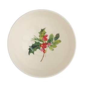 Салатник порционный Botanic Garden Christmas Holly 16 см, орнамент