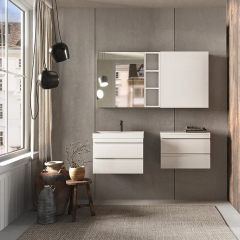 Тумба с раковиной Kolpa-San Naomi OUN 60 WH, 60х45, подвесная, белая