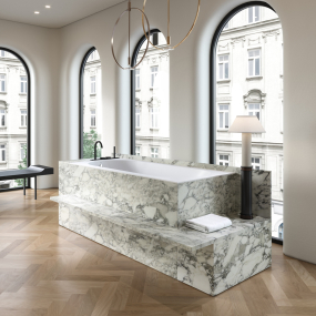 Ванна Holbi Orion 170 SR, 168x74, из Soft Rock, встраиваемая, белая матовая