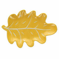 Блюдо-лист Relief Foglie 25х17х3 см, желтое