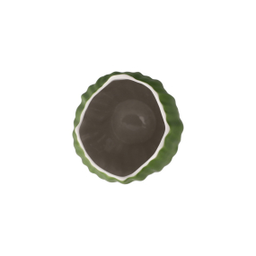 Ваза Kaiser Spirulina 20 см, зеленая