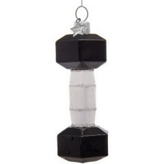 Елочная игрушка "Гантель" 10,5см