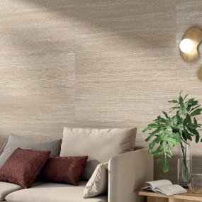Керамогранит Panaria Perpetual 60х120 Nat, Travertino Cream Edge, 9 мм