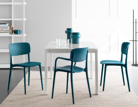 Стул Calligaris Liberty CS1883, Matt Petrol Blue