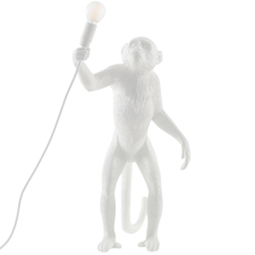 Лампа настольная Monkey Lamp Standing 54 см, белая