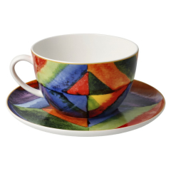 Чашка для завтрака с блюдцем "Color studies" 500 мл