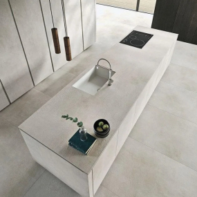 Керамогранит Laminam Calce 100х300, Bianco, 3,5 мм
