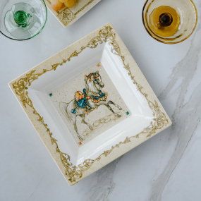 Блюдце квадратное Chevaux du vent 22х22 см