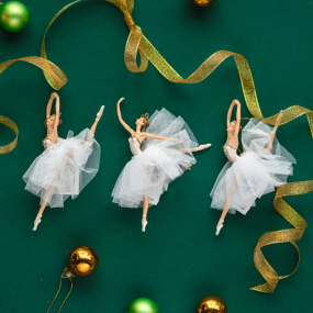 Новогодняя игрушка "Балерина" 13 см, в ассортименте